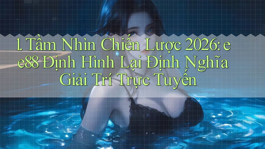 1. Tầm Nhìn Chiến Lược 2026: ee88 Định Hình Lại Định Nghĩa Giải Trí Trực Tuyến 1. Tầm Nhìn Chiến Lược 2026: ee88 Định Hình Lại Định Nghĩa Giải Trí Trực Tuyến