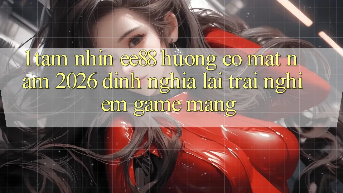 1. Tầm Nhìn ee88 Hướng Có mặt Năm 2026: Định Nghĩa Lại Trải Nghiệm Game mạng