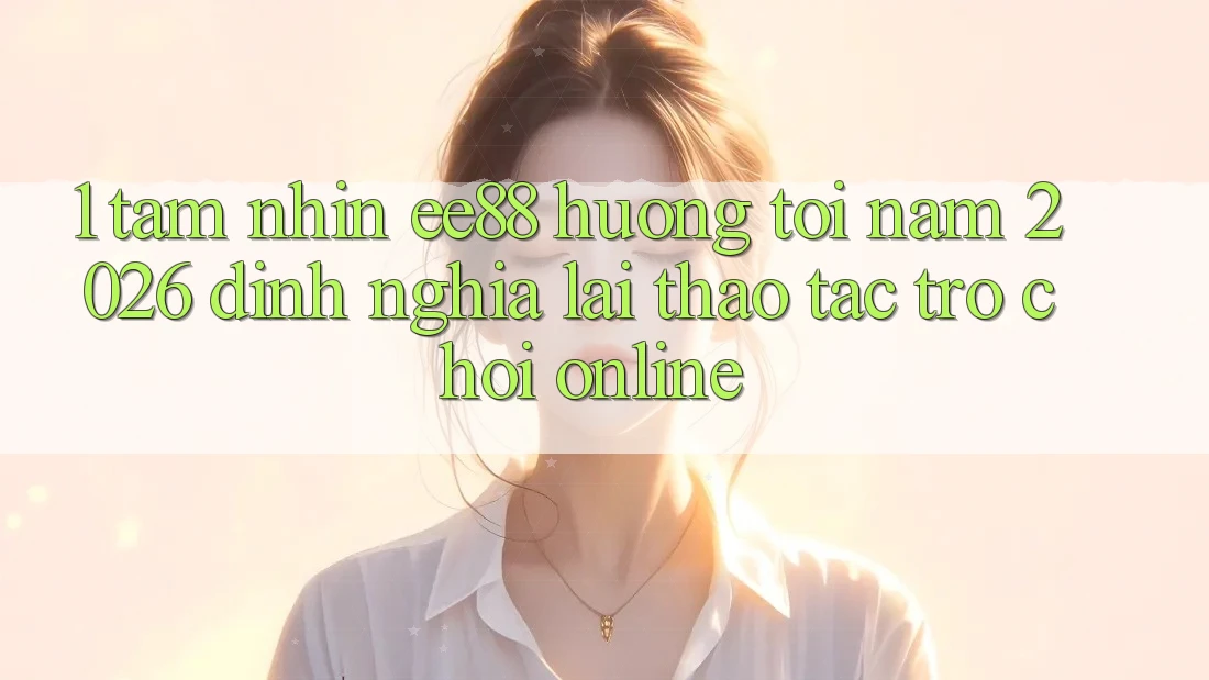 1. Tầm Nhìn ee88 Hướng Tới Năm 2026: Định Nghĩa Lại Thao tác Trò chơi Online 1. Tầm Nhìn ee88 Hướng Tới Năm 2026: Định Nghĩa Lại Thao tác Trò chơi Online
