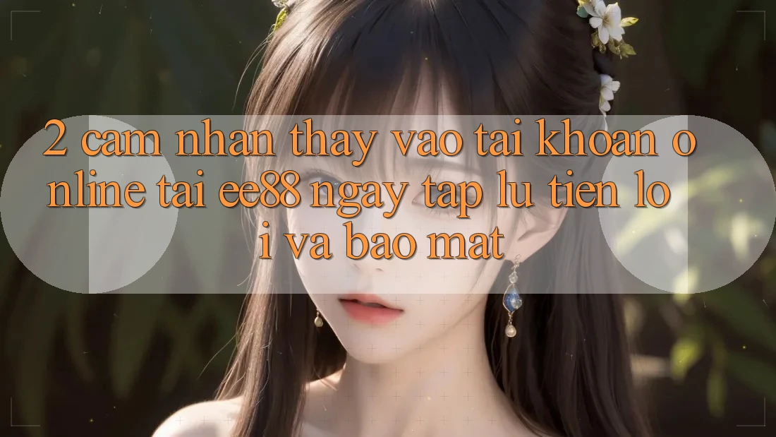 2. Cảm nhận thấy Vào tài khoản Online Tại ee88: Ngay tắp lự, Tiện Lợi Và Bảo Mật