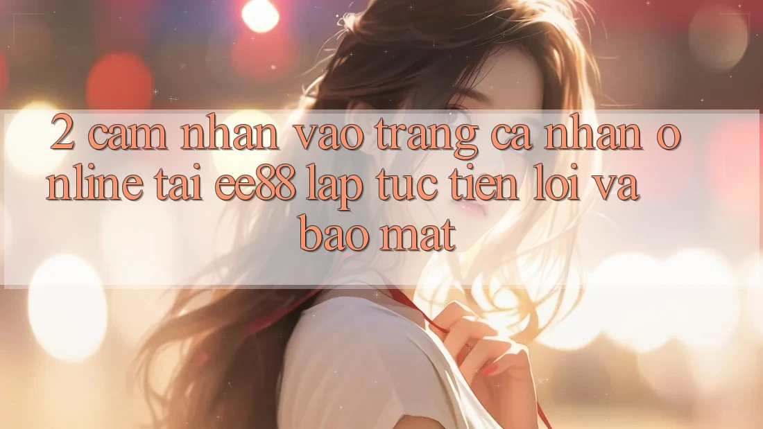 2. Cảm nhận Vào trang cá nhân Online Tại ee88: Lập tức, Tiện Lợi Và Bảo Mật 2. Cảm nhận Vào trang cá nhân Online Tại ee88: Lập tức, Tiện Lợi Và Bảo Mật