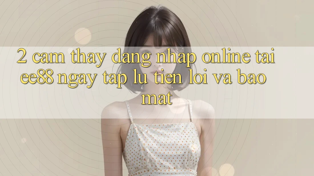 2. Cảm thấy Đăng Nhập Online Tại ee88: Ngay tắp lự, Tiện Lợi Và Bảo Mật 2. Cảm thấy Đăng Nhập Online Tại ee88: Ngay tắp lự, Tiện Lợi Và Bảo Mật