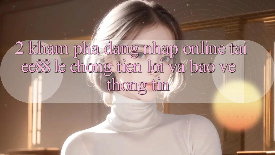2. Khám phá Đăng Nhập Online Tại ee88: Lẹ Chóng, Tiện Lợi Và Bảo vệ thông tin 2. Khám phá Đăng Nhập Online Tại ee88: Lẹ Chóng, Tiện Lợi Và Bảo vệ thông tin