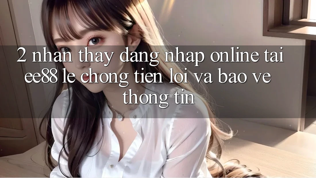 2. Nhận thấy Đăng Nhập Online Tại ee88: Lẹ Chóng, Tiện Lợi Và Bảo vệ thông tin 2. Nhận thấy Đăng Nhập Online Tại ee88: Lẹ Chóng, Tiện Lợi Và Bảo vệ thông tin
