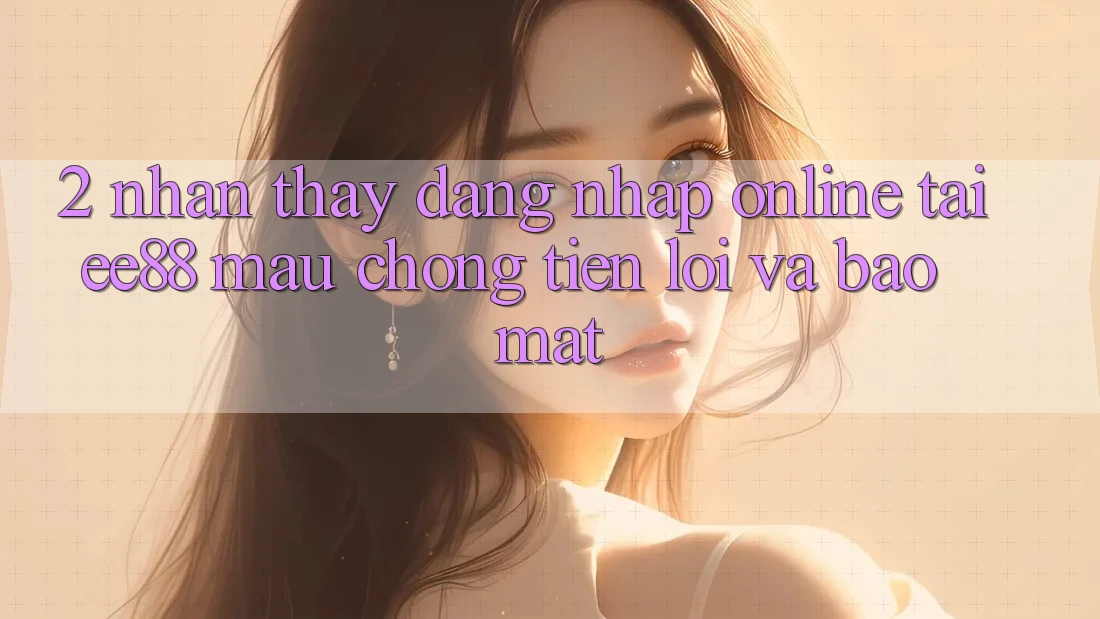 2. Nhận thấy Đăng Nhập Online Tại ee88: Mau Chóng, Tiện Lợi Và Bảo Mật 2. Nhận thấy Đăng Nhập Online Tại ee88: Mau Chóng, Tiện Lợi Và Bảo Mật