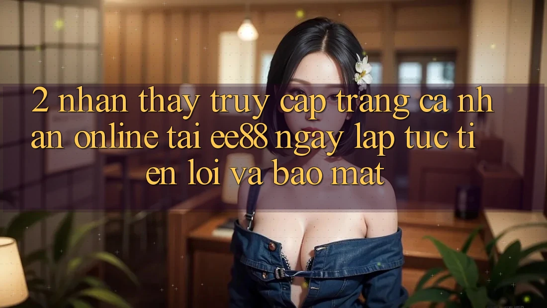 2. Nhận thấy Truy cập trang cá nhân Online Tại ee88: Ngay lập tức, Tiện Lợi Và Bảo Mật 2. Nhận thấy Truy cập trang cá nhân Online Tại ee88: Ngay lập tức, Tiện Lợi Và Bảo Mật