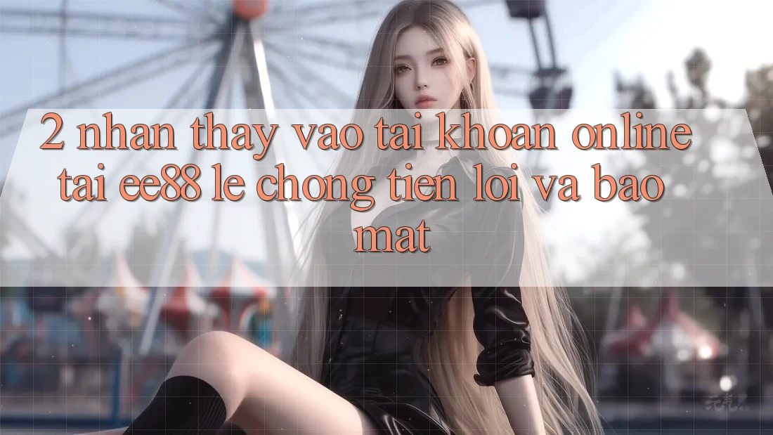 2. Nhận thấy Vào tài khoản Online Tại ee88: Lẹ Chóng, Tiện Lợi Và Bảo Mật 2. Nhận thấy Vào tài khoản Online Tại ee88: Lẹ Chóng, Tiện Lợi Và Bảo Mật