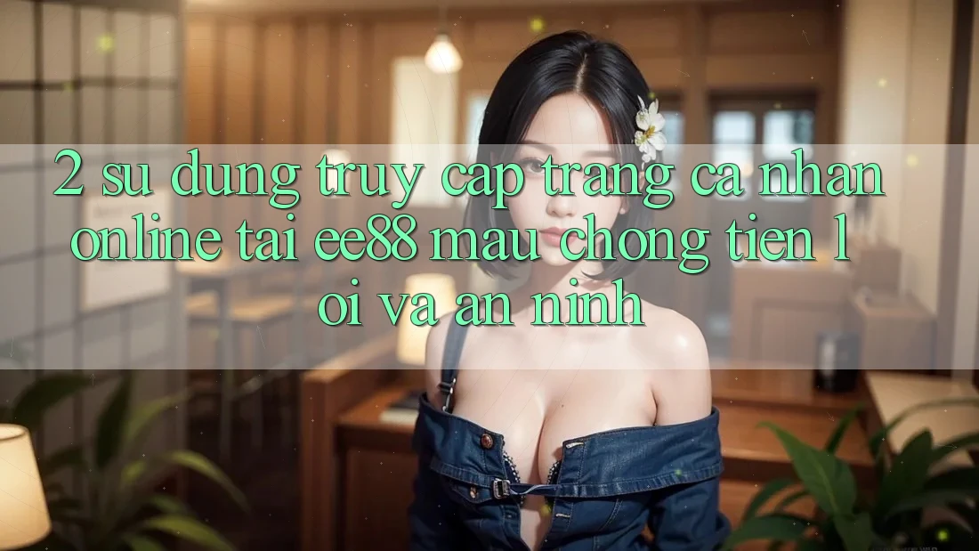 2. Sử dụng Truy cập trang cá nhân Online Tại ee88: Mau Chóng, Tiện Lợi Và An ninh 2. Sử dụng Truy cập trang cá nhân Online Tại ee88: Mau Chóng, Tiện Lợi Và An ninh