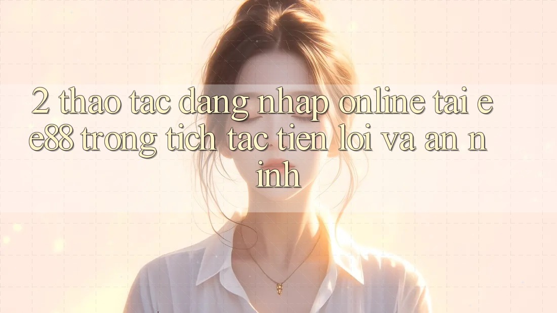 2. Thao tác Đăng nhập Online Tại ee88: Trong tích tắc, Tiện Lợi Và An ninh 2. Thao tác Đăng nhập Online Tại ee88: Trong tích tắc, Tiện Lợi Và An ninh