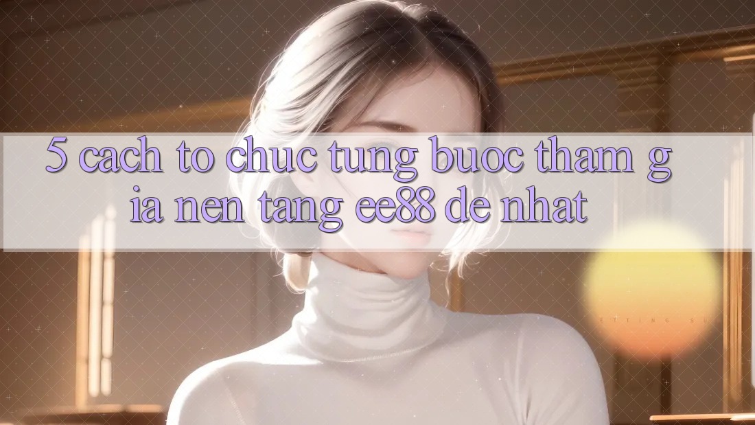 5. Cách tổ chức Từng Bước Tham Gia Nền Tảng ee88 Dễ Nhất 5. Cách tổ chức Từng Bước Tham Gia Nền Tảng ee88 Dễ Nhất