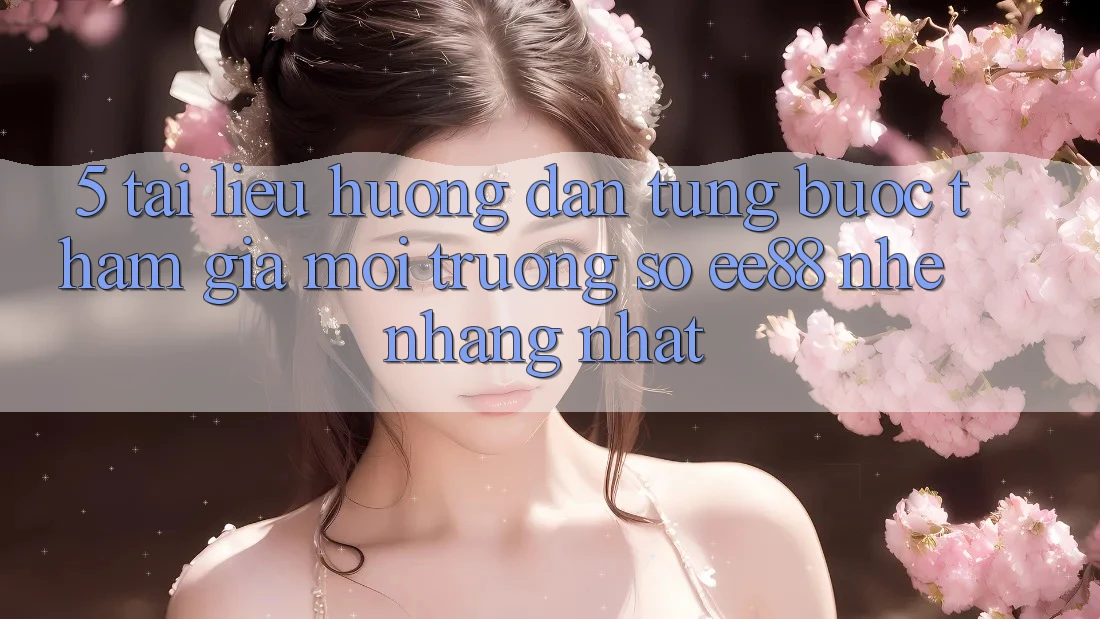5. Tài liệu hướng dẫn Từng Bước Tham Gia Môi trường số ee88 Nhẹ nhàng Nhất