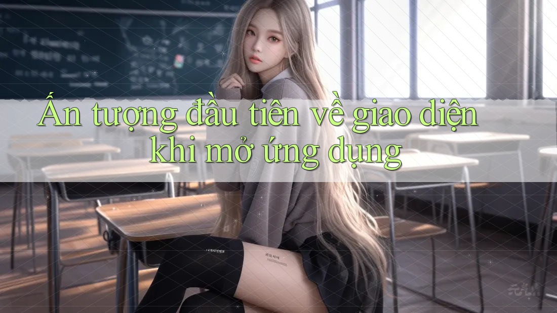 Ấn tượng đầu tiên về giao diện khi mở ứng dụng Ấn tượng đầu tiên về giao diện khi mở ứng dụng