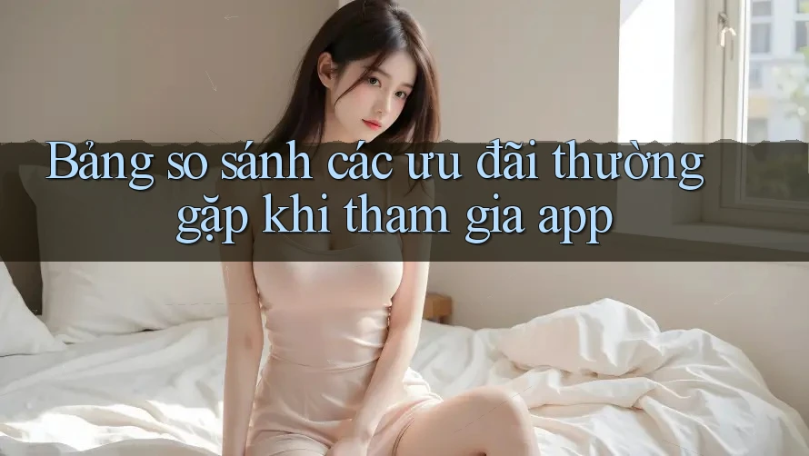 Bảng so sánh các ưu đãi thường gặp khi tham gia app Bảng so sánh các ưu đãi thường gặp khi tham gia app