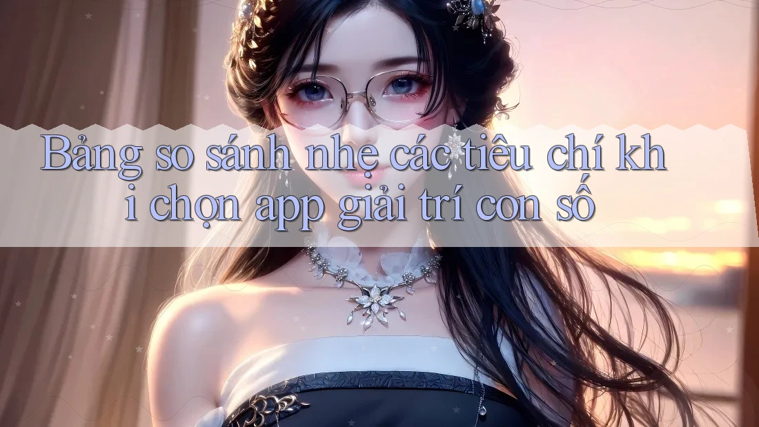 Bảng so sánh nhẹ các tiêu chí khi chọn app giải trí con số Bảng so sánh nhẹ các tiêu chí khi chọn app giải trí con số