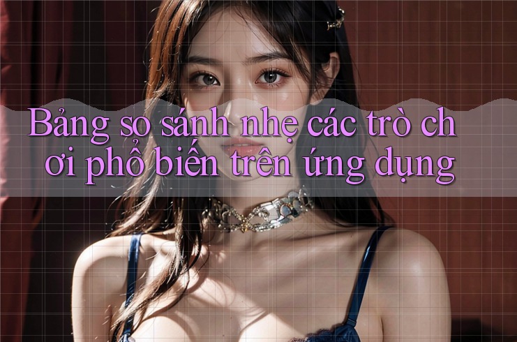 Bảng so sánh nhẹ các trò chơi phổ biến trên ứng dụng Bảng so sánh nhẹ các trò chơi phổ biến trên ứng dụng