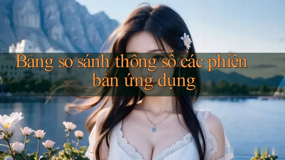 Bảng so sánh thông số các phiên bản ứng dụng Bảng so sánh thông số các phiên bản ứng dụng