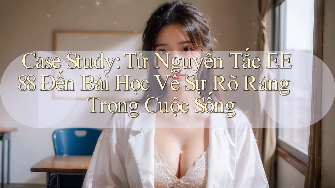 Case Study: Từ Nguyên Tắc EE88 Đến Bài Học Về Sự Rõ Ràng Trong Cuộc Sống Case Study: Từ Nguyên Tắc EE88 Đến Bài Học Về Sự Rõ Ràng Trong Cuộc Sống