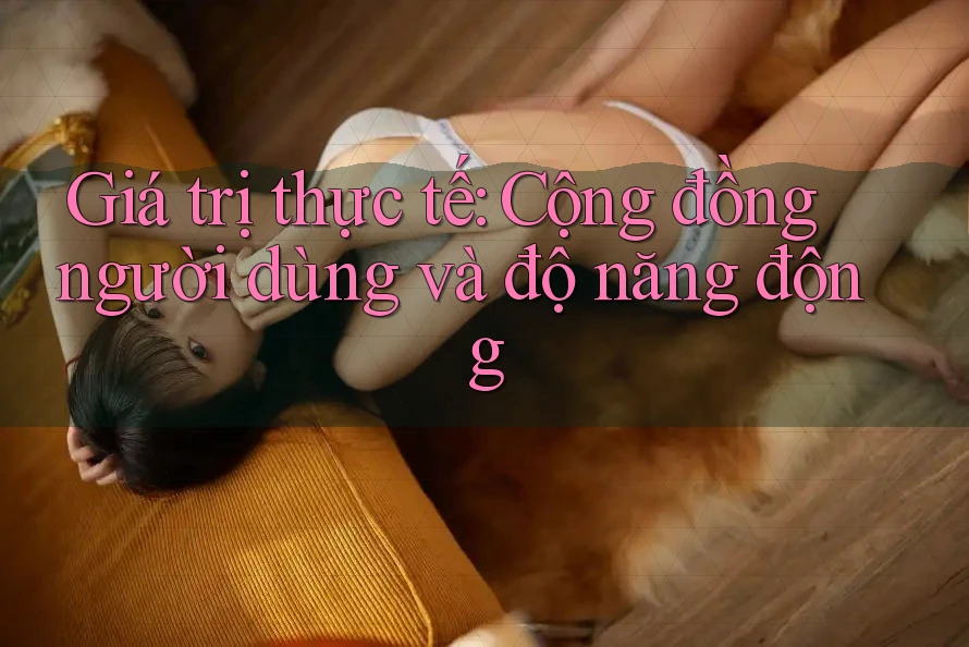 Giá trị thực tế: Cộng đồng người dùng và độ năng động Giá trị thực tế: Cộng đồng người dùng và độ năng động