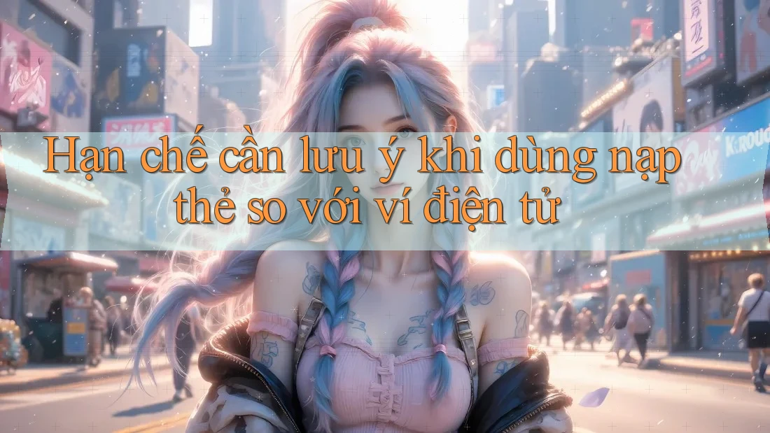 Hạn chế cần lưu ý khi dùng nạp thẻ so với ví điện tử Hạn chế cần lưu ý khi dùng nạp thẻ so với ví điện tử