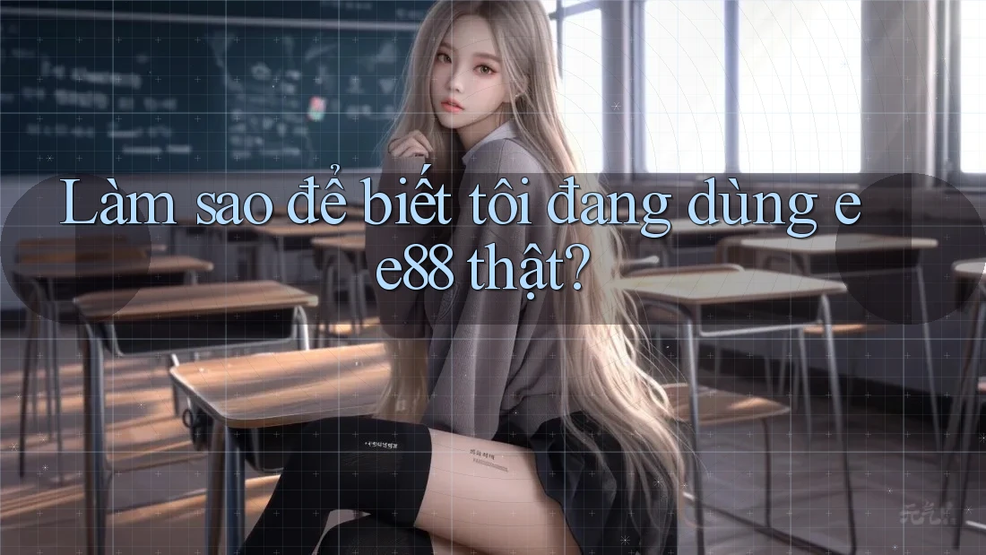 Làm sao để biết tôi đang dùng ee88 thật?