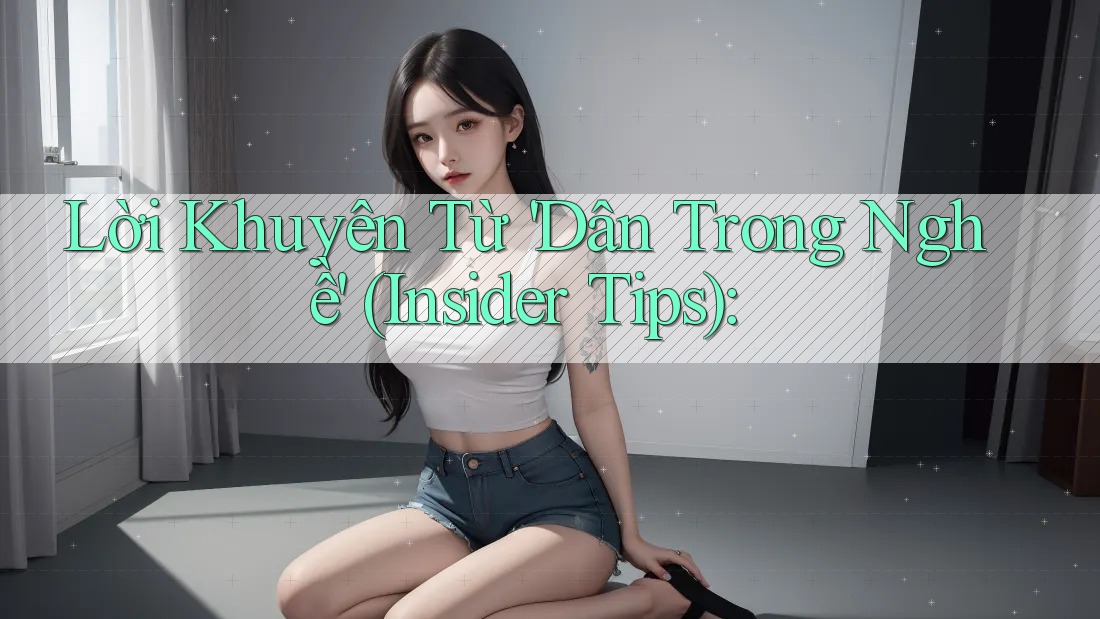 Lời Khuyên Từ 'Dân Trong Nghề' (Insider Tips): Lời Khuyên Từ 'Dân Trong Nghề' (Insider Tips):