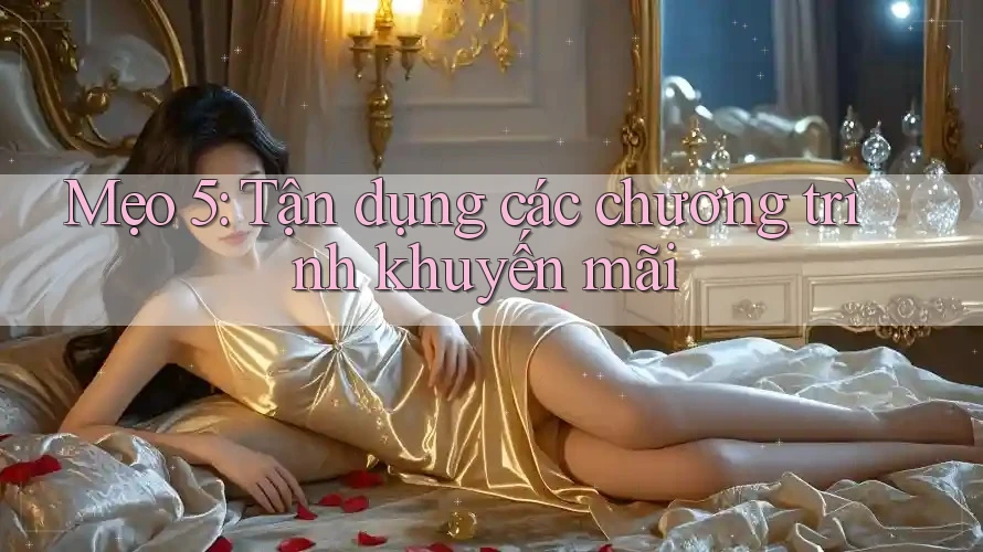 Mẹo 5: Tận dụng các chương trình khuyến mãi Mẹo 5: Tận dụng các chương trình khuyến mãi