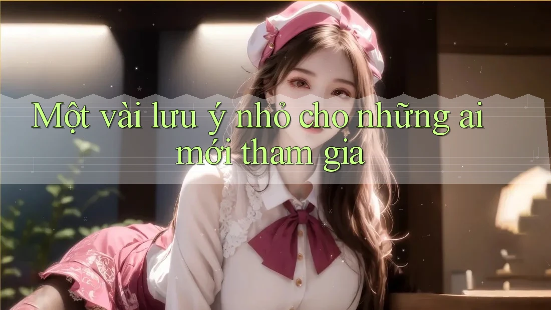 Một vài lưu ý nhỏ cho những ai mới tham gia Một vài lưu ý nhỏ cho những ai mới tham gia