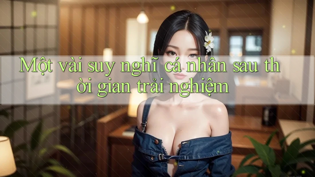 Một vài suy nghĩ cá nhân sau thời gian trải nghiệm Một vài suy nghĩ cá nhân sau thời gian trải nghiệm