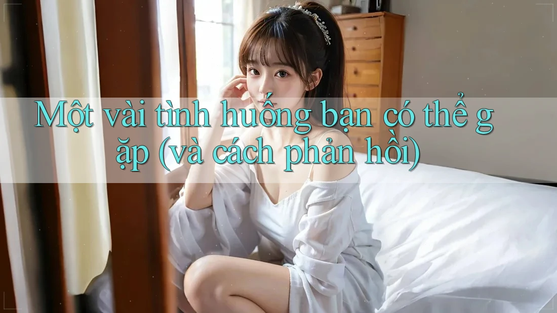 Một vài tình huống bạn có thể gặp (và cách phản hồi) Một vài tình huống bạn có thể gặp (và cách phản hồi)