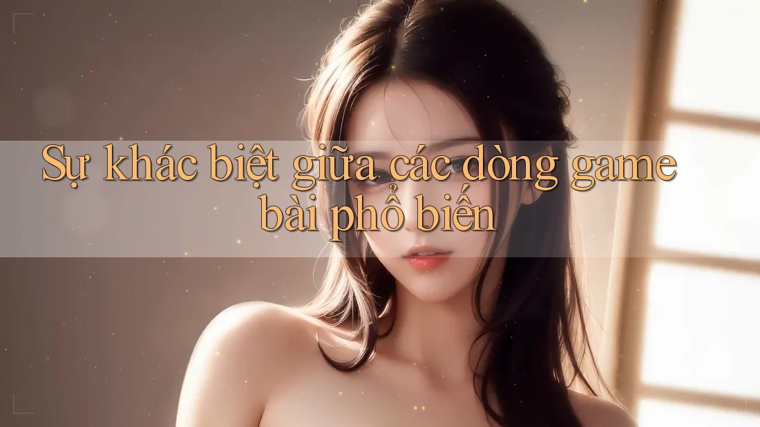 Sự khác biệt giữa các dòng game bài phổ biến Sự khác biệt giữa các dòng game bài phổ biến