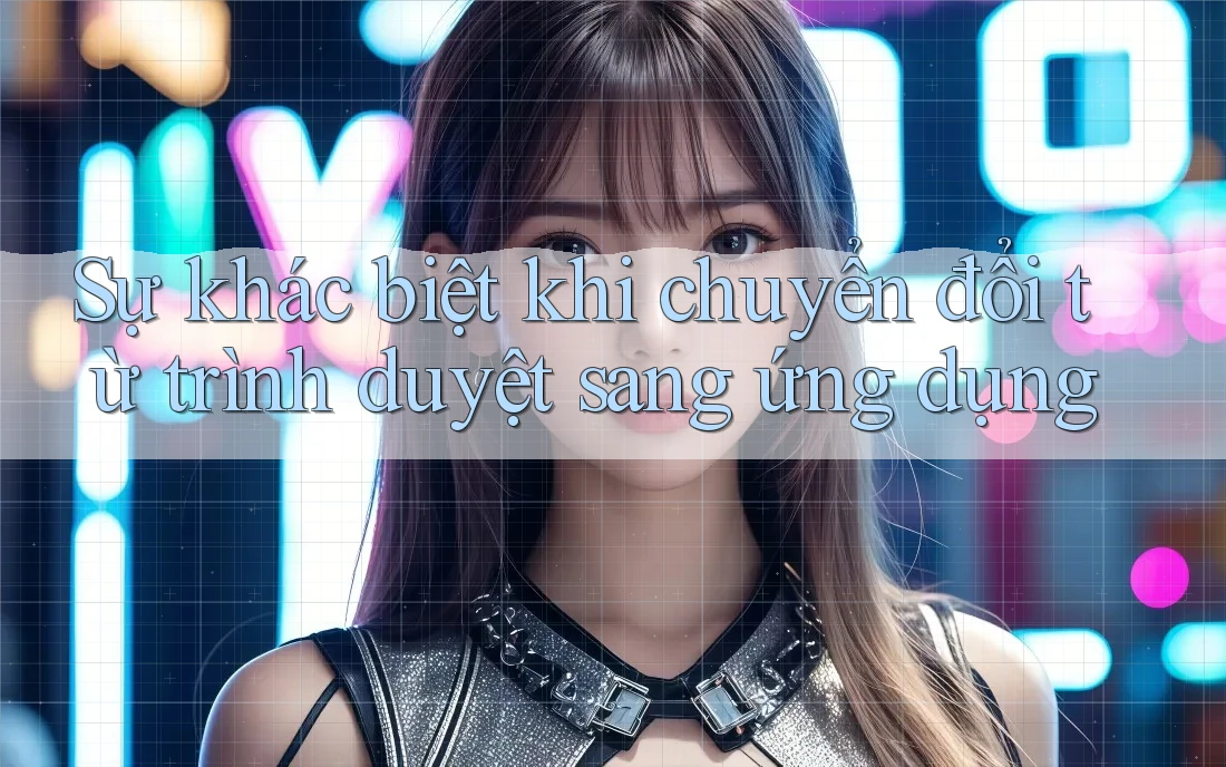 Sự khác biệt khi chuyển đổi từ trình duyệt sang ứng dụng Sự khác biệt khi chuyển đổi từ trình duyệt sang ứng dụng