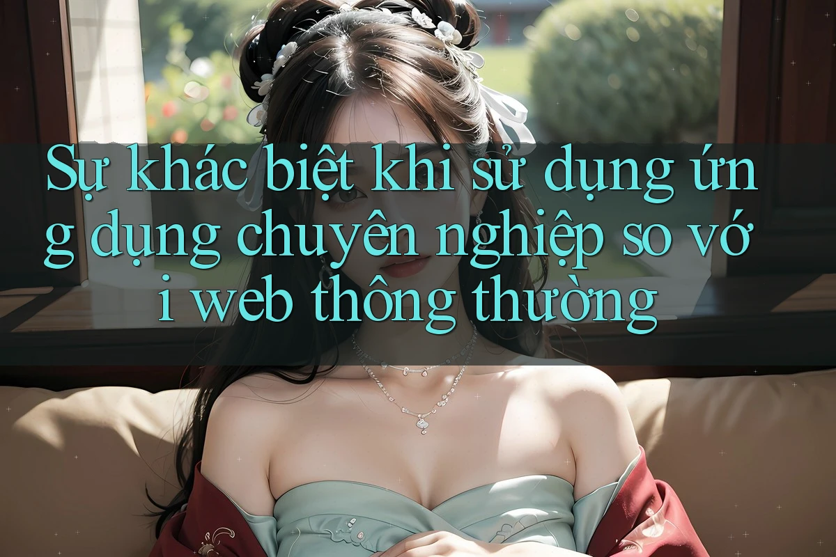 Sự khác biệt khi sử dụng ứng dụng chuyên nghiệp so với web thông thường Sự khác biệt khi sử dụng ứng dụng chuyên nghiệp so với web thông thường