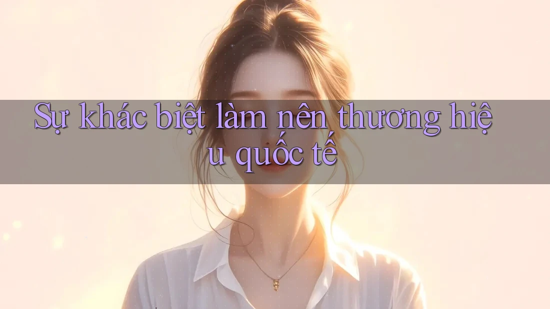 Sự khác biệt làm nên thương hiệu quốc tế Sự khác biệt làm nên thương hiệu quốc tế