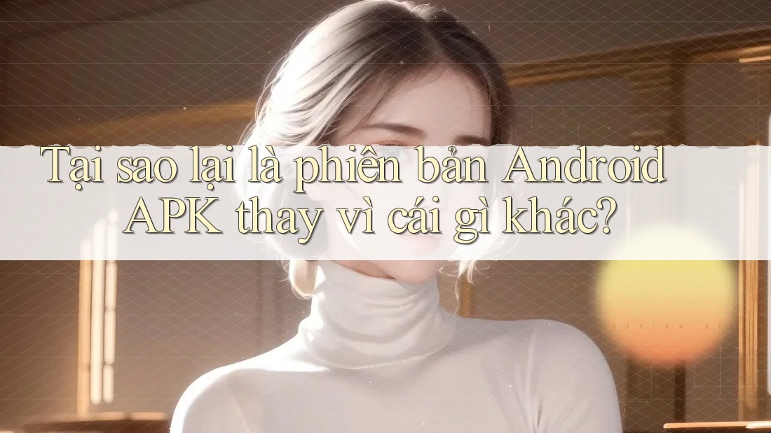 Tại sao lại là phiên bản Android APK thay vì cái gì khác? Tại sao lại là phiên bản Android APK thay vì cái gì khác?