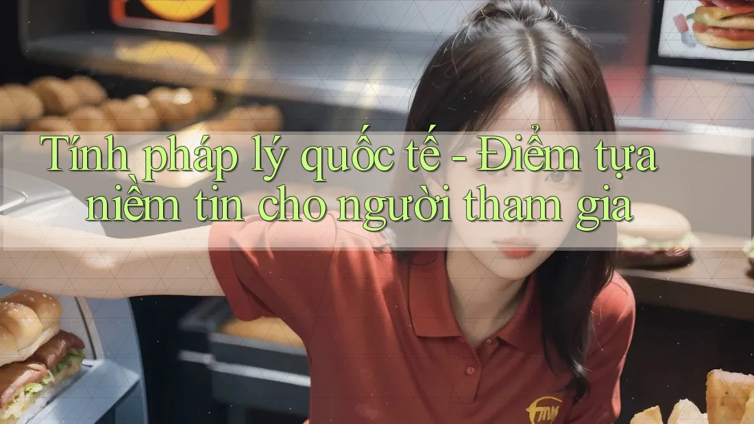 Tính pháp lý quốc tế - Điểm tựa niềm tin cho người tham gia Tính pháp lý quốc tế - Điểm tựa niềm tin cho người tham gia